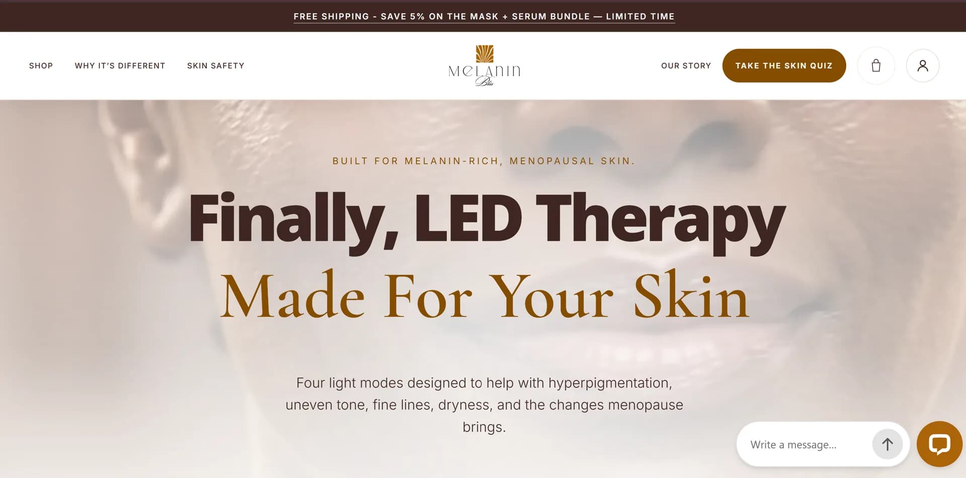 Melanin Bliss live website