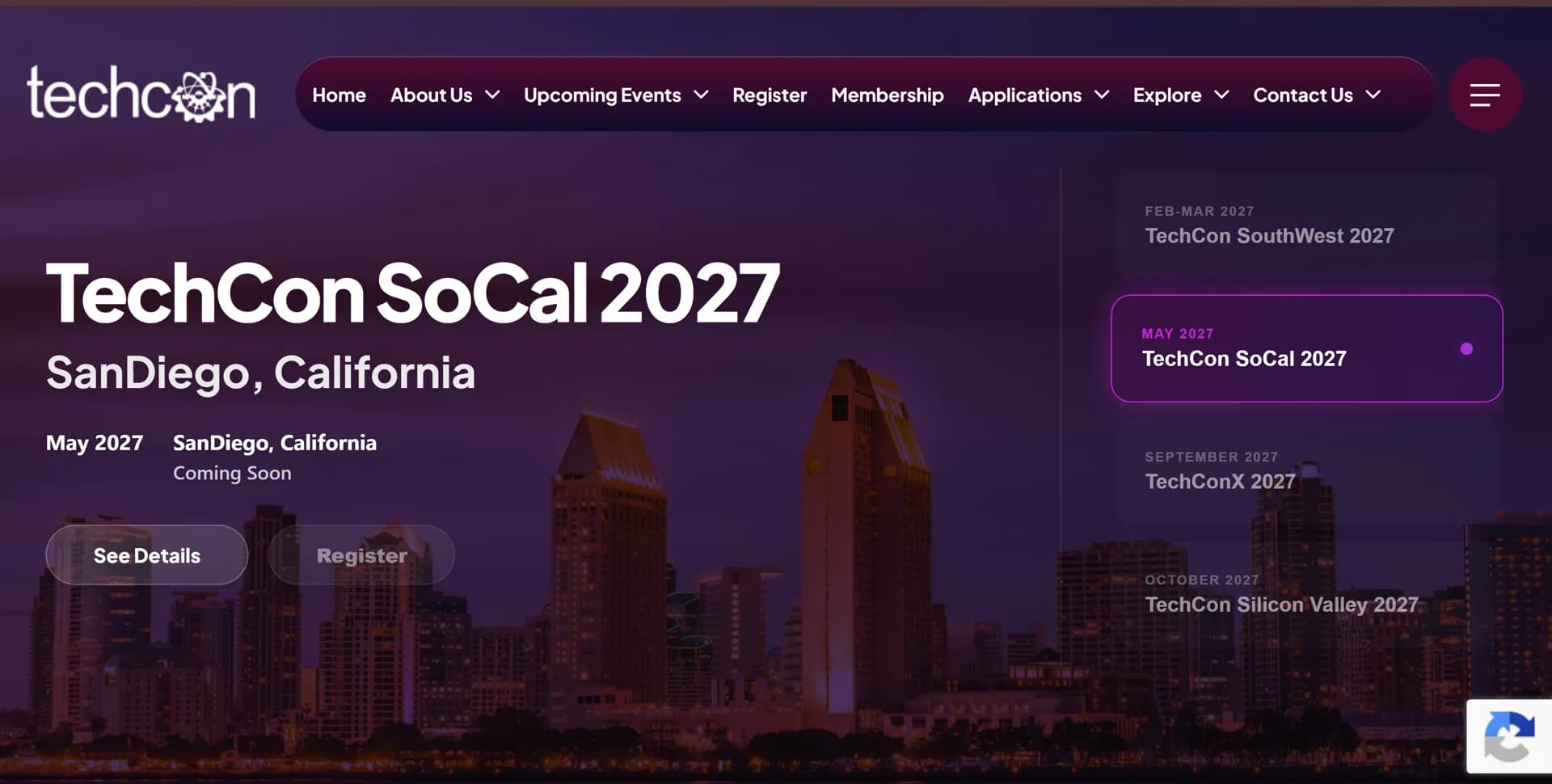 TechCon Global live website