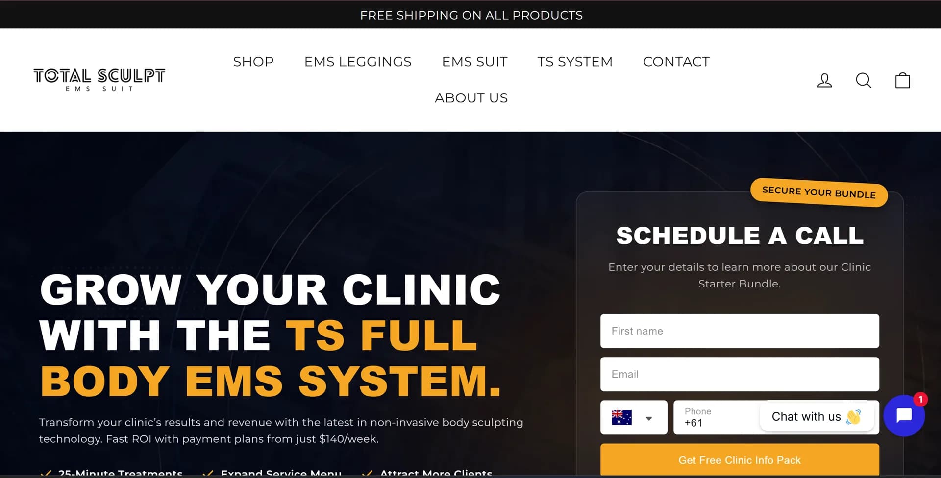Total Sculpt live website