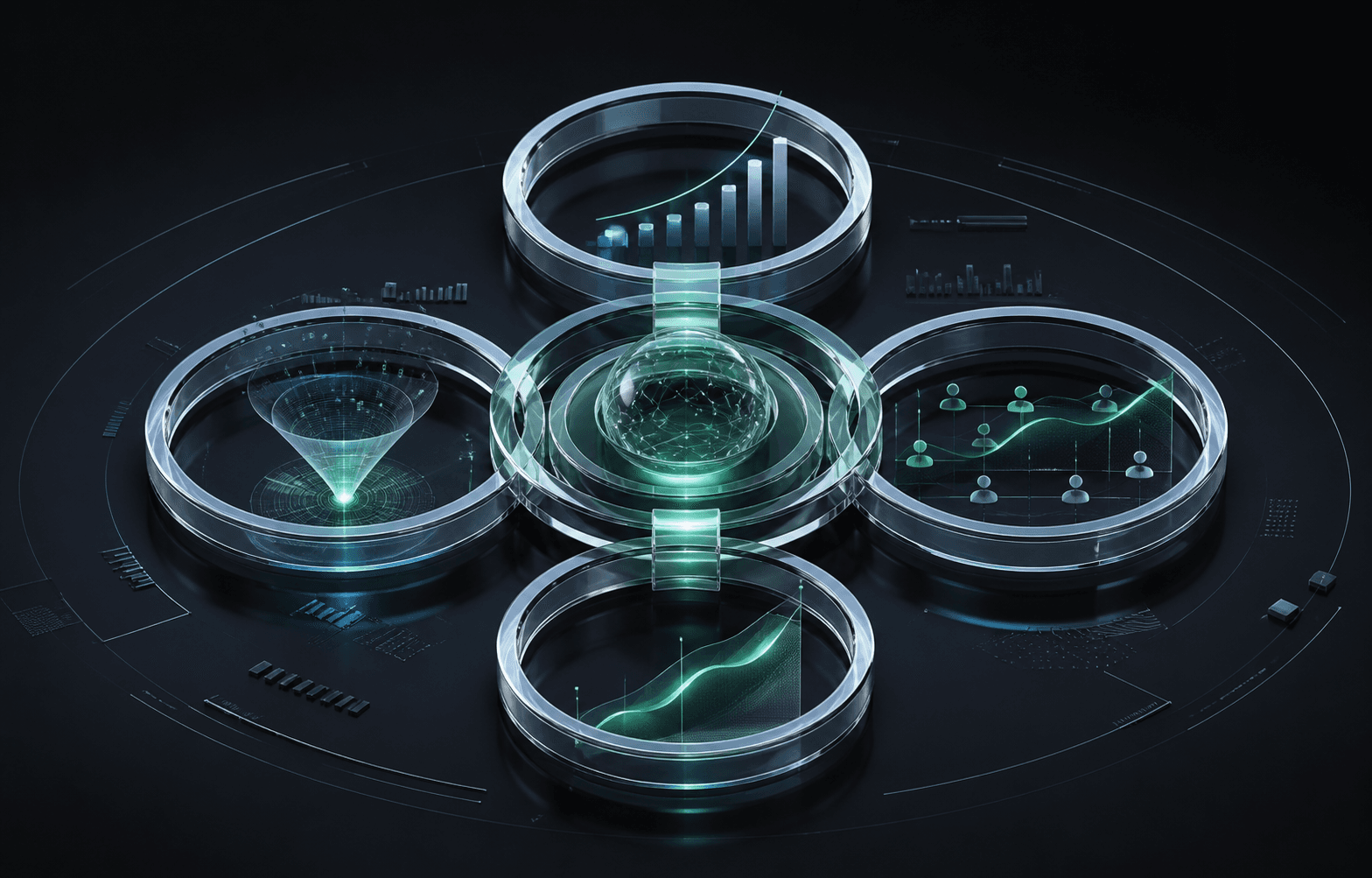 An executive growth dashboard reduced to its essential numbers
